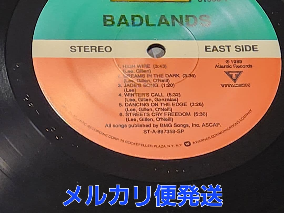JakeE.Lee BADLANDS 輸入盤レコード パンフレット 半券チケット