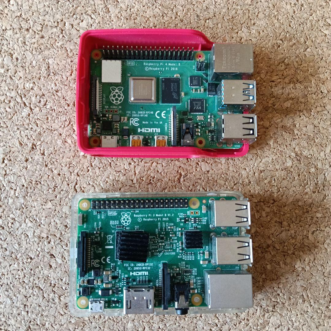 【動作OK】Raspberry Pi 4・3 Model B SD・ケース付！